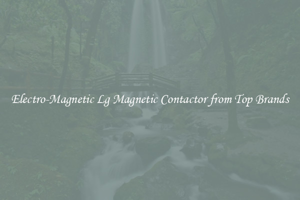 Electro-Magnetic Lg Magnetic Contactor from Top Brands