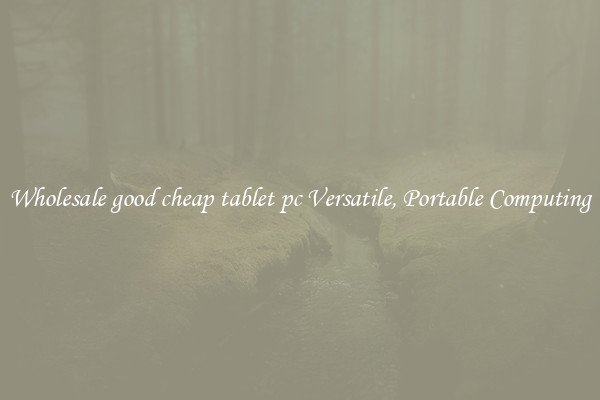 Wholesale good cheap tablet pc Versatile, Portable Computing
