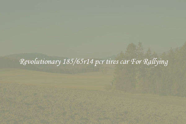 Revolutionary 185/65r14 pcr tires car For Rallying