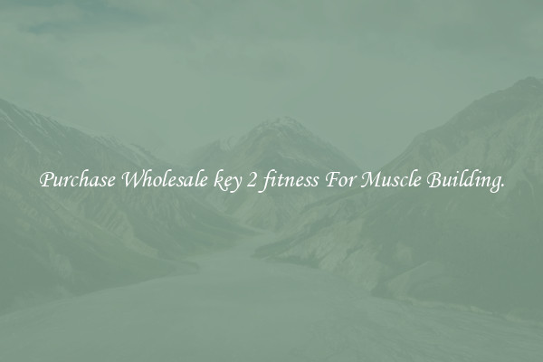 Purchase Wholesale key 2 fitness For Muscle Building.