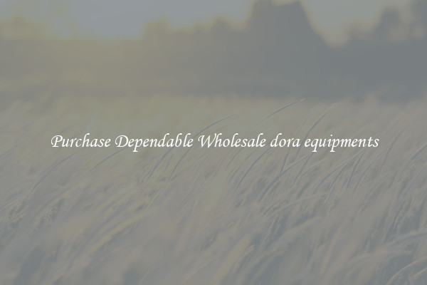 Purchase Dependable Wholesale dora equipments