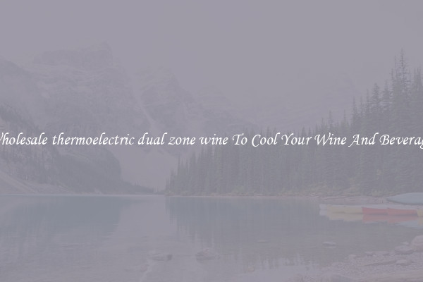 Wholesale thermoelectric dual zone wine To Cool Your Wine And Beverages