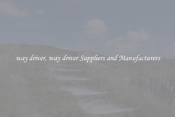 way driver, way driver Suppliers and Manufacturers