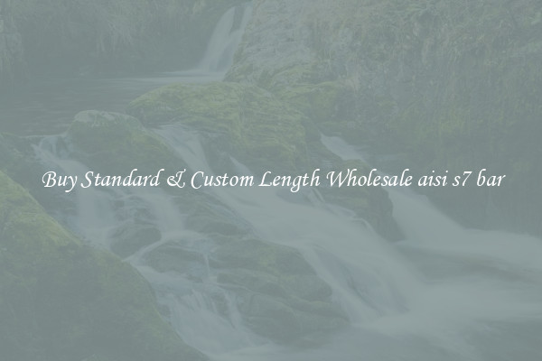 Buy Standard & Custom Length Wholesale aisi s7 bar