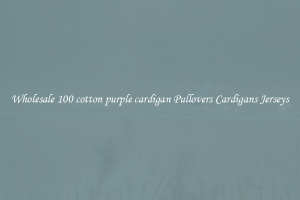 Wholesale 100 cotton purple cardigan Pullovers Cardigans Jerseys